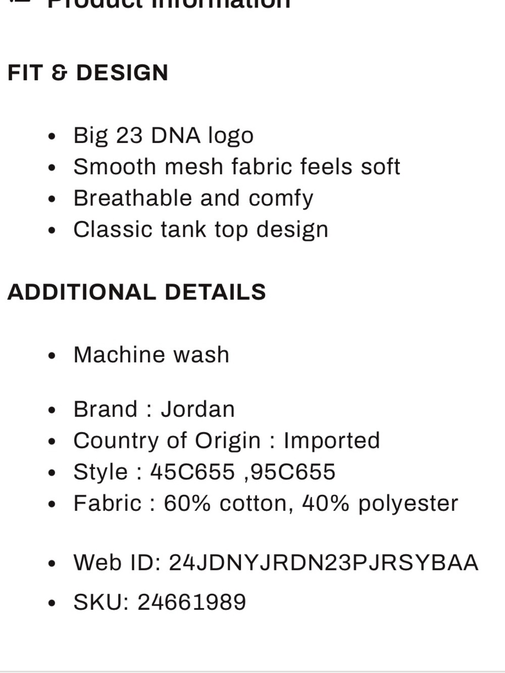 Jordan Kids Printed 23 Jersey Size Large New With Tags - Picture 4 of 9